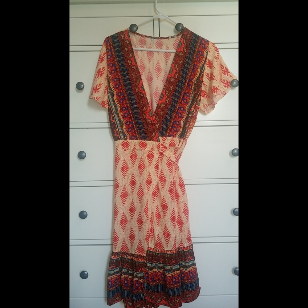 Summer Wrap Dress 🧡